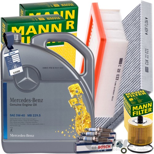 Mann filterset kerzen - mann, filterset+kerzen+5l