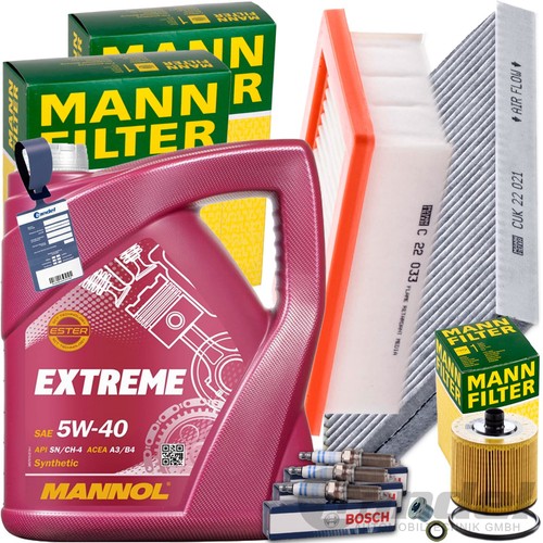 Mann filterset kerzen 1x5l - mann, filterset+kerzen+1x5l